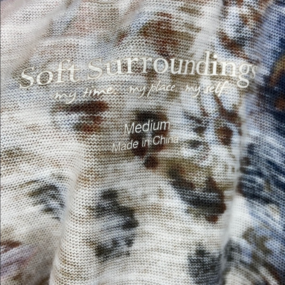 Soft Surroundings Button Down Paisley/Animal Print - image 4